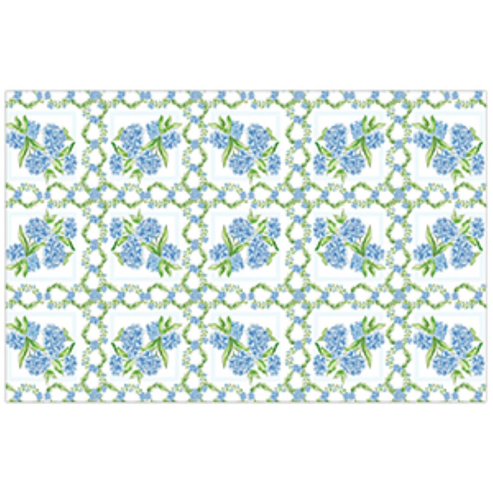 Blue Hydrangea Trellis Placemats