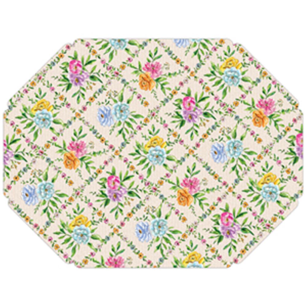 Western Floral Trellis Die-Cut Placemats