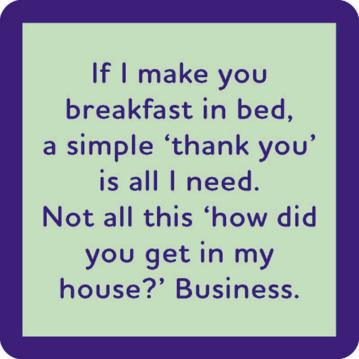 Breakfast in Bed Coaster