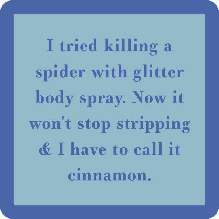 Glitter Body Spray Coaster