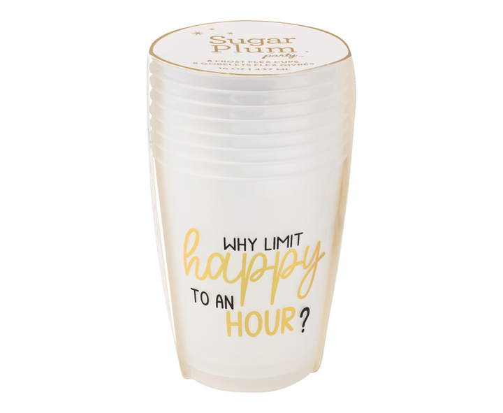 Cocktail Cheers Frost Flex Cups/8pk - Why Limit Happy Hour