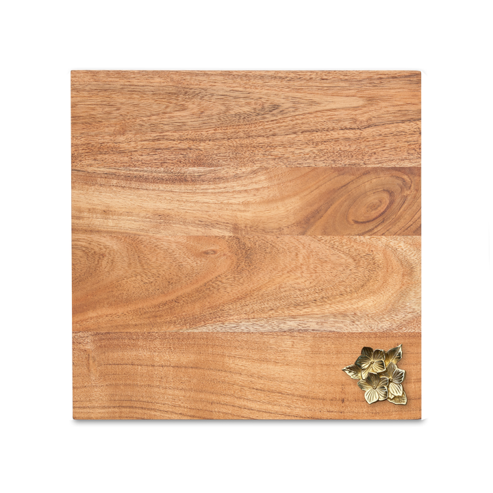 Acacia Modern Square with Hole for Board Charm | 12" x 12"