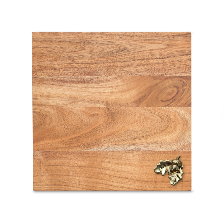 Acacia Modern Square with Hole for Board Charm | 12" x 12"