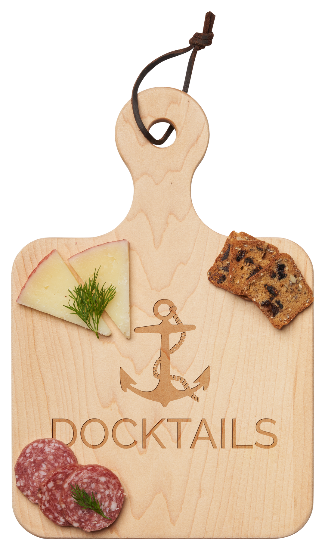 Artisan Maple Paddle Board | Anchor Docktails | 12 x 8"