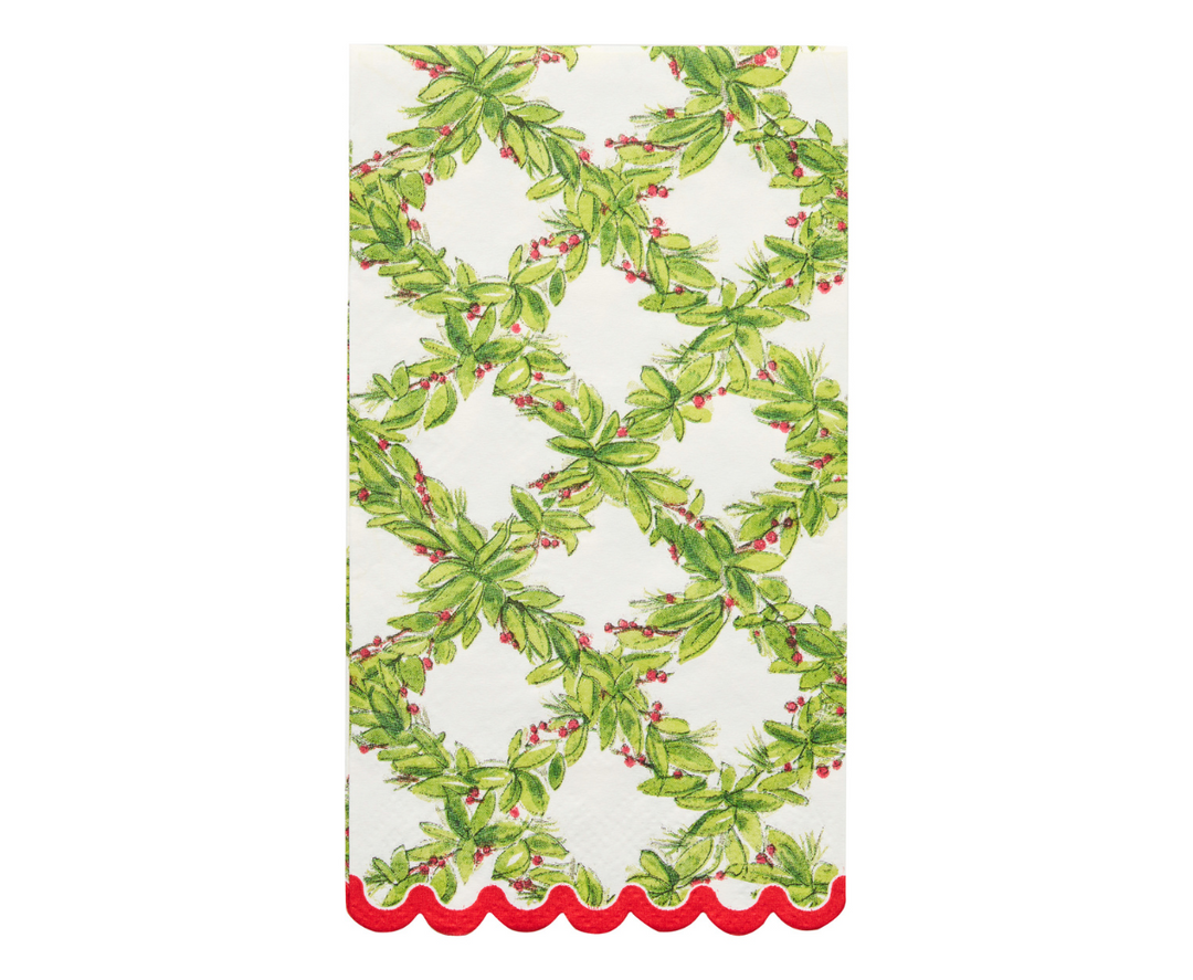 Holly Berry Guest Towels/20pk