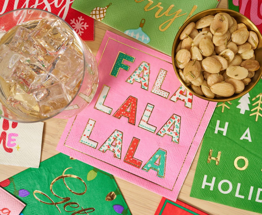 'Falalalala' Cocktail Napkins/26pk