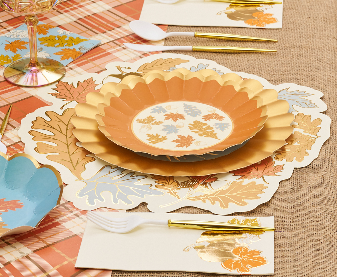 Gilded Harvest Salad Plates/8pk