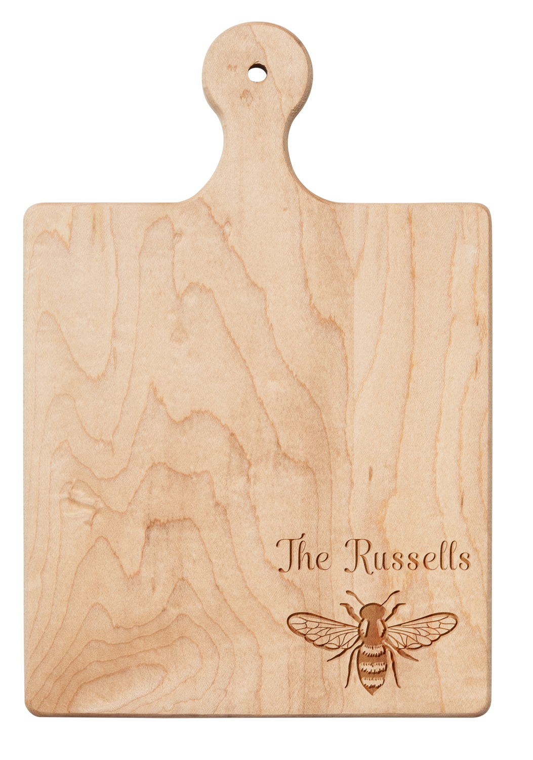9" x 6" Maple Wood Board | Personalized with Honeybee