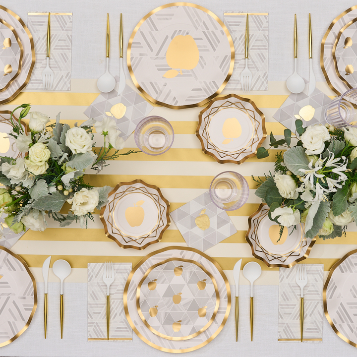 Golden Apple Table Setting