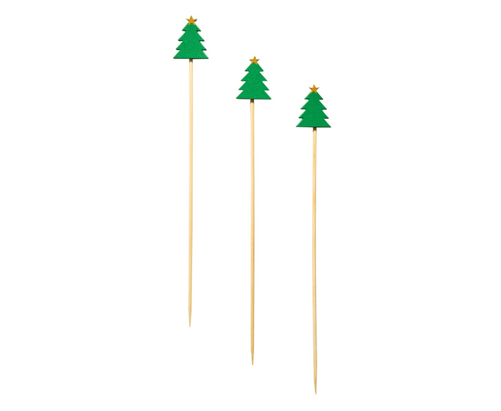 Christmas Tree Large Cocktail Picks/30pk