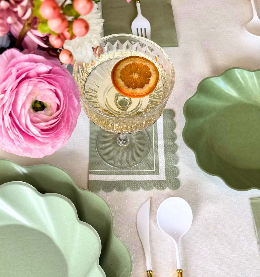 Simply Eco Salad Plate- Sage/8pk