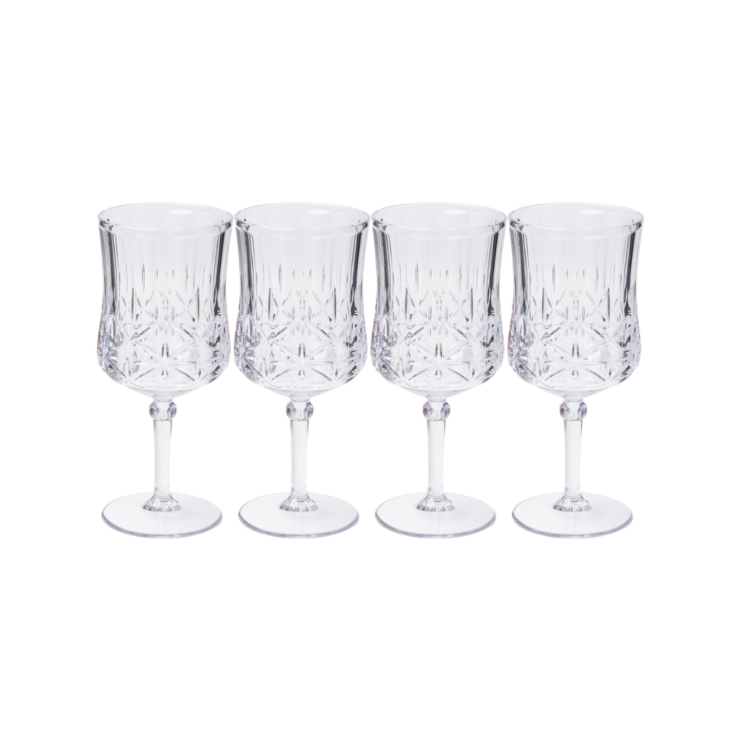 Wine Classic Stemmed | Clear | 4 Pack | 16 Oz