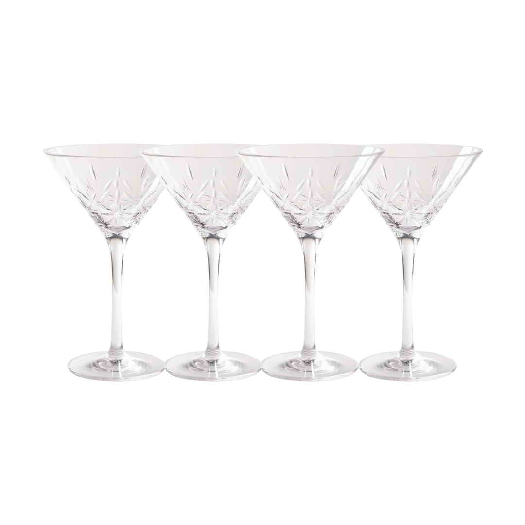 Martini Classic | Clear | 4 Pack | 8 Oz