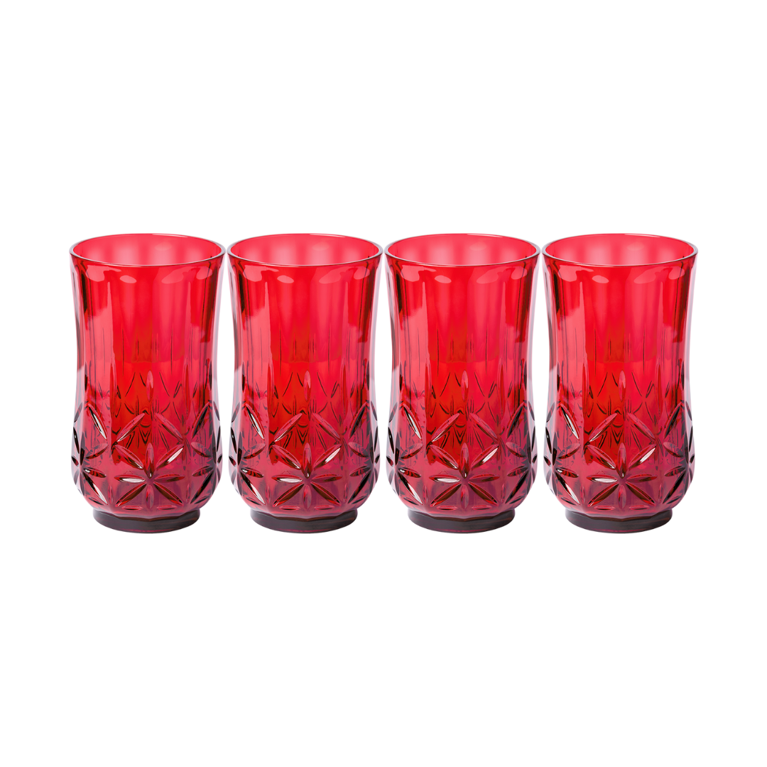 Tumbler Classic Tall | Red | 4 Pack | 21 Oz