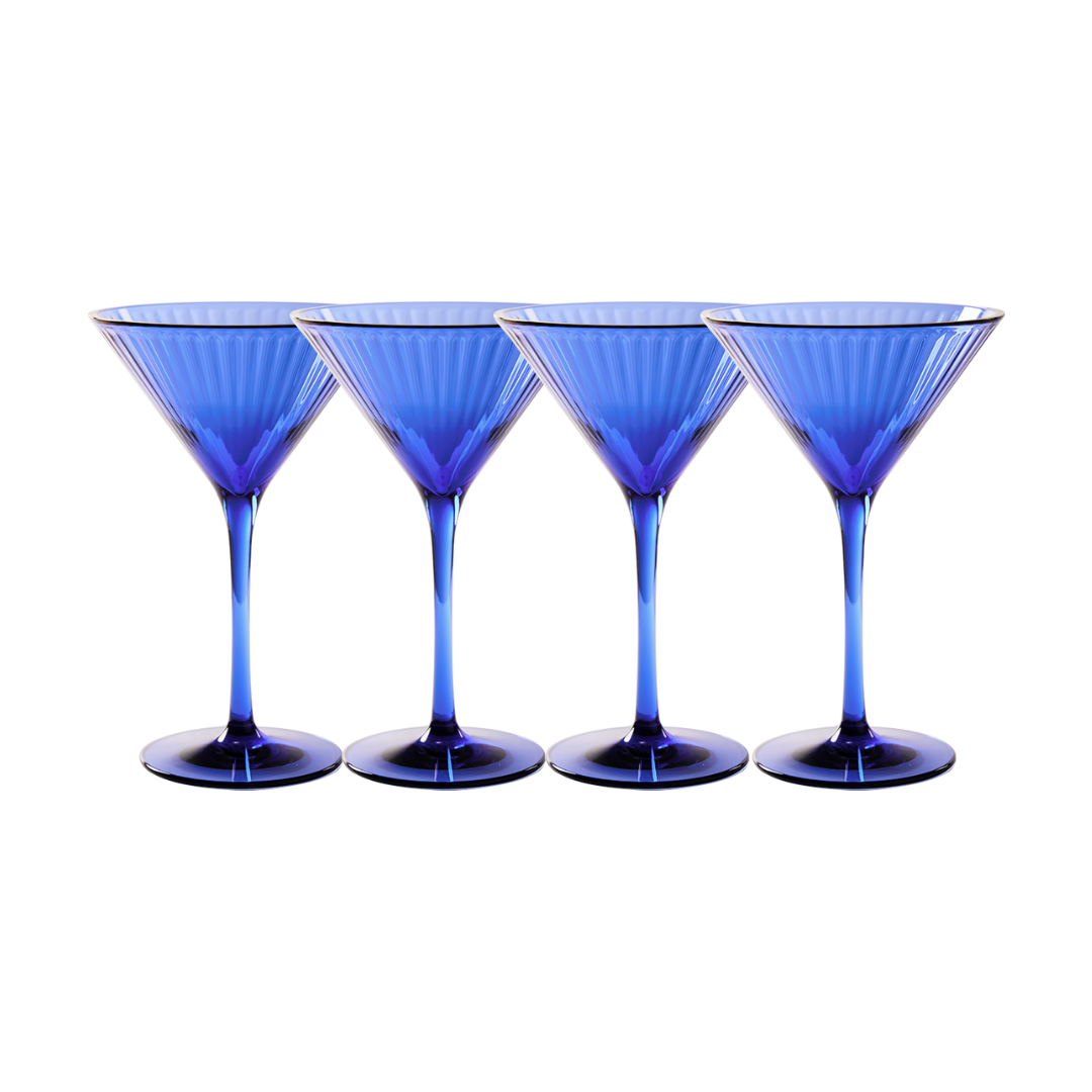 Martini Modern | Cobalt | 4 Pack | 8 Oz