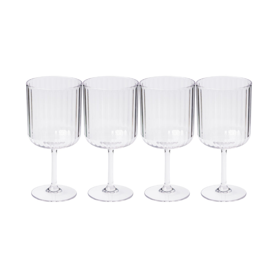Wine Modern Stemmed | Clear | 4 Pack | 17 Oz