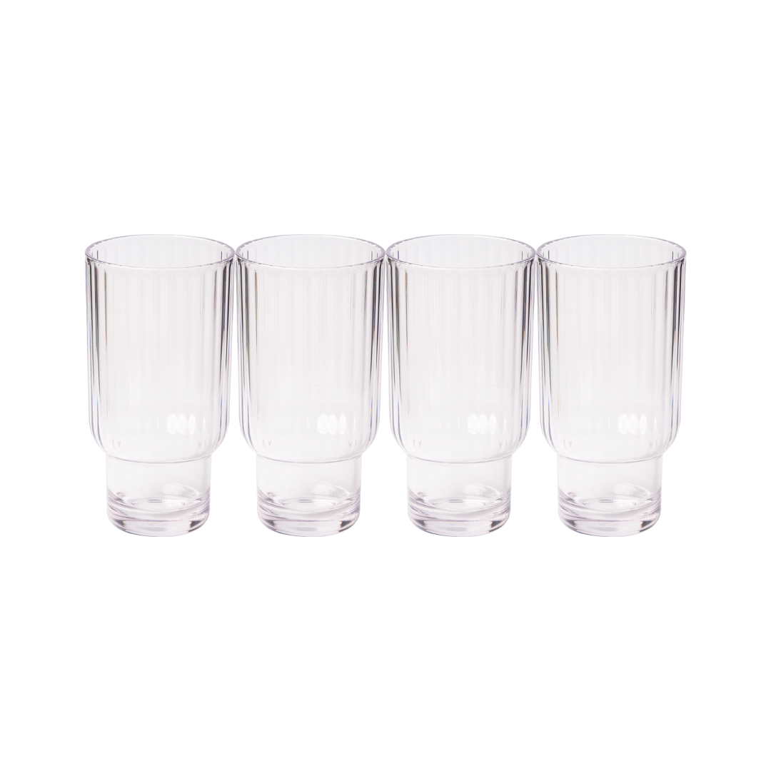 Tumbler Modern Tall | Clear | 4 Pack | 22.3 Oz
