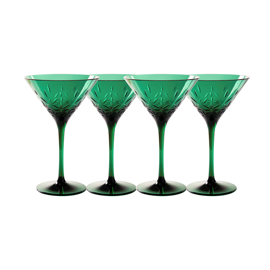Martini Classic | Green | 4 Pack | 8 Oz
