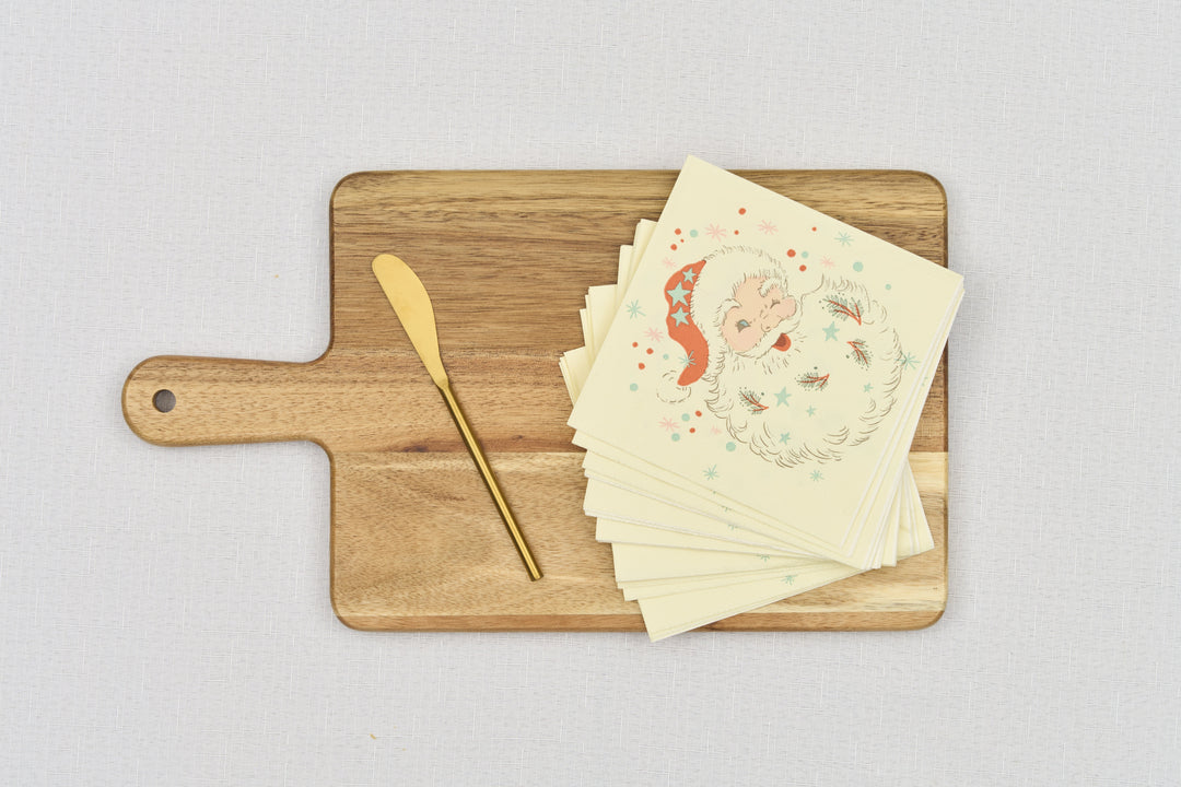 14" x 8" Board Gift Kit: Vintage Santa Napkin