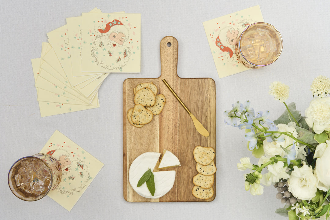 14" x 8" Board Gift Kit: Vintage Santa Napkin