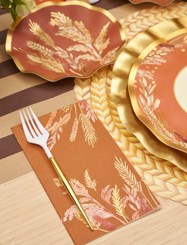 Harvest Wheat Table Setting