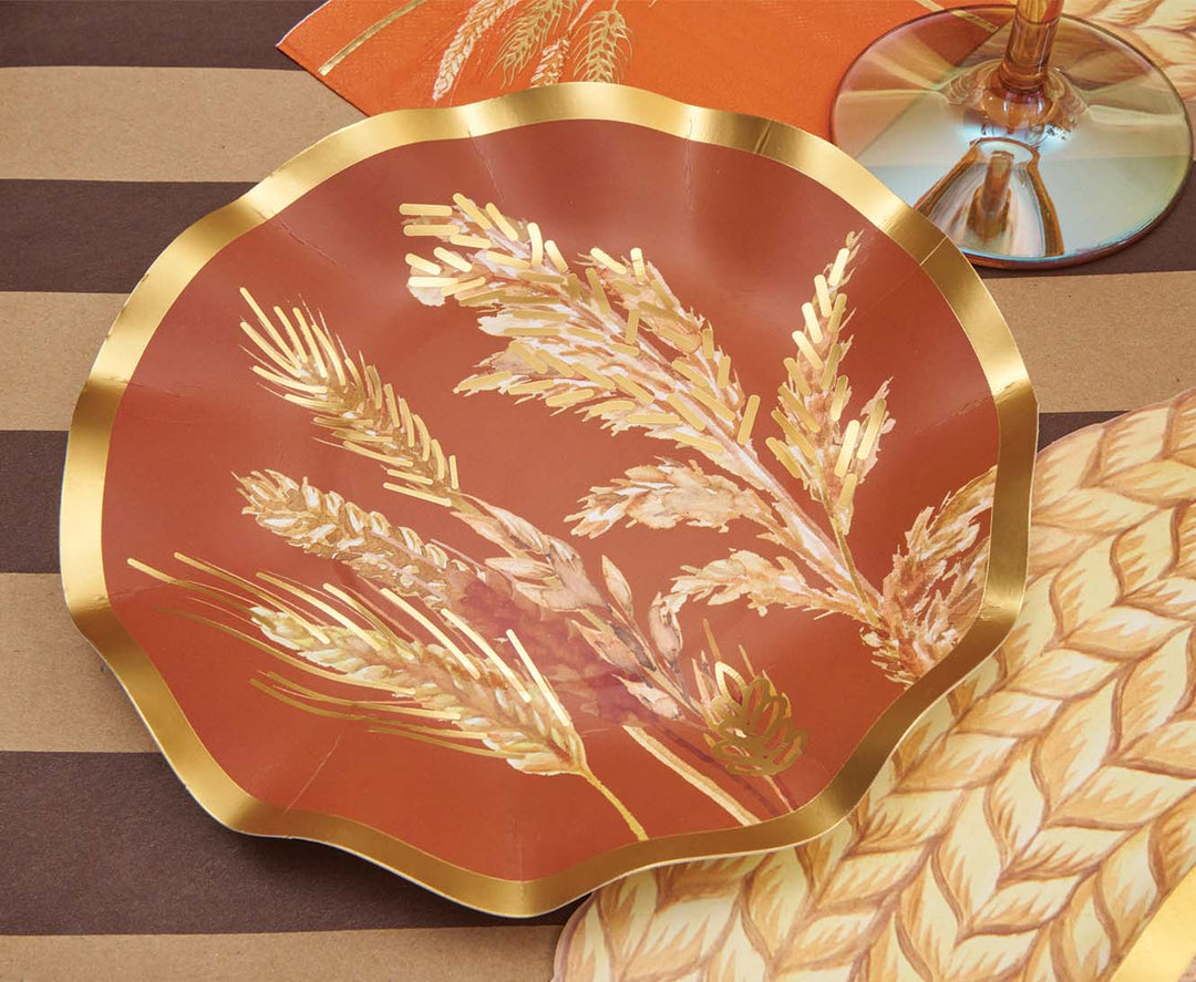 Harvest Wheat Table Setting