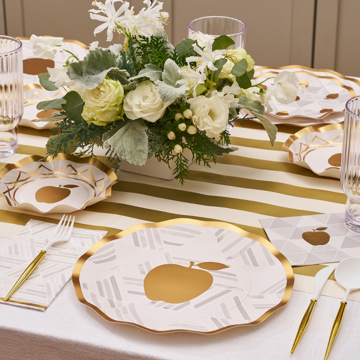 Gold Classic Stripe Runner - 20" x 25'