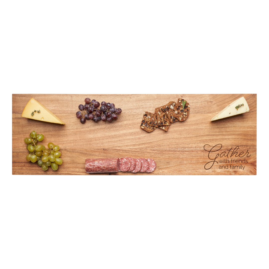 Acacia Serving Board | Gather with friends and family | 30 x 10"