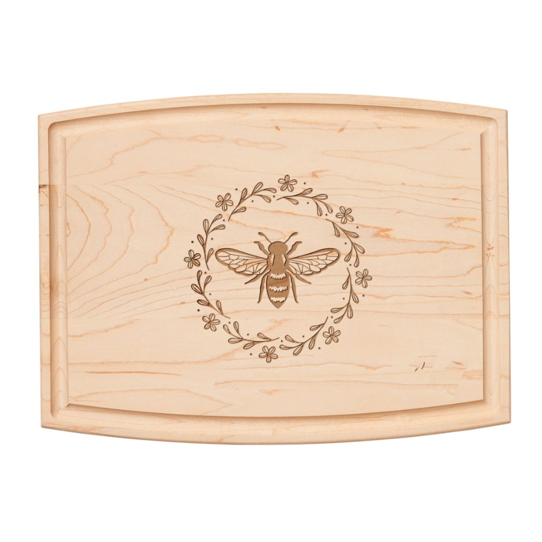 12" x 9" Arched Maple Board | Honeybee