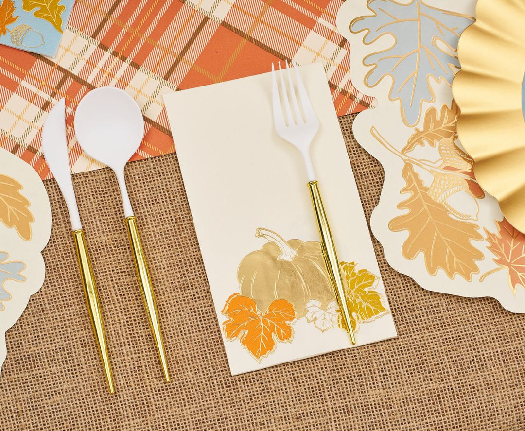 Gilded Harvest Table Setting