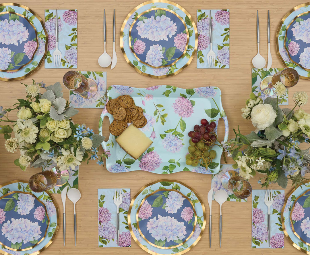 Hydrangea Table Setting.