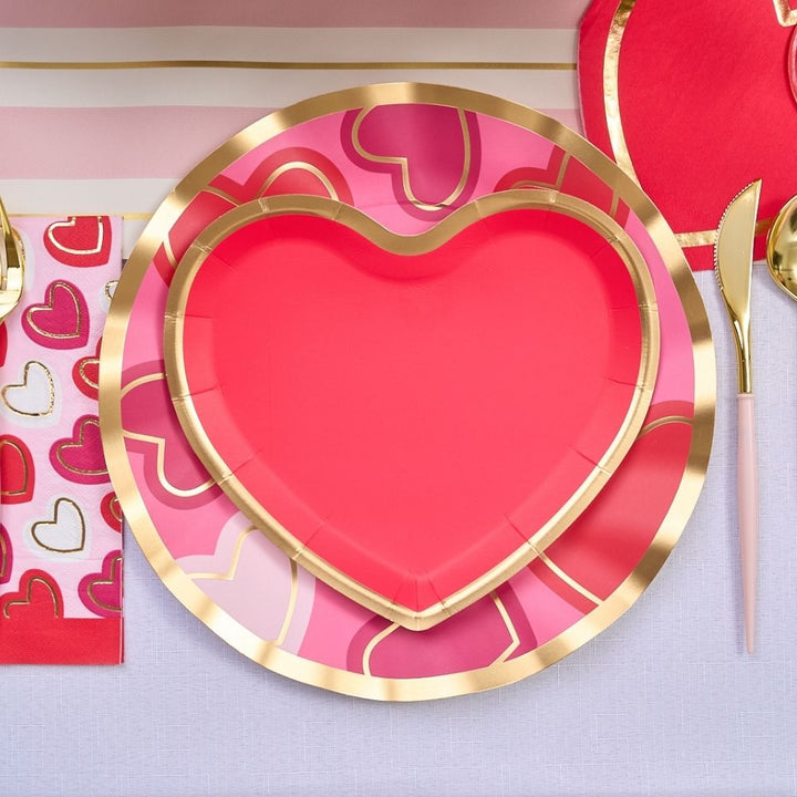 Wavy Dinner Plate Love Notes/8 pkg