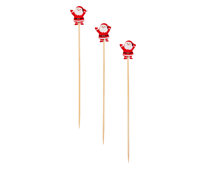 Santa Large Cocktail Picks/30pk