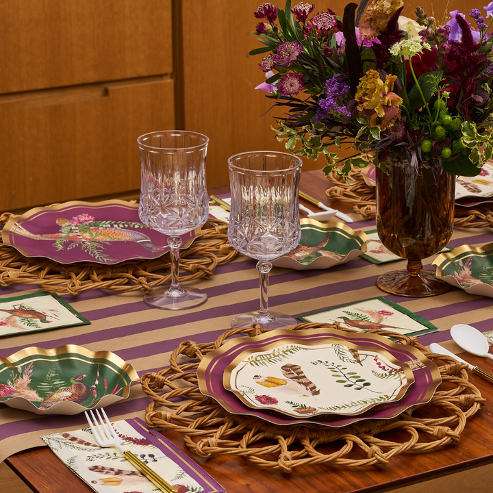 Feather Grove Table Setting