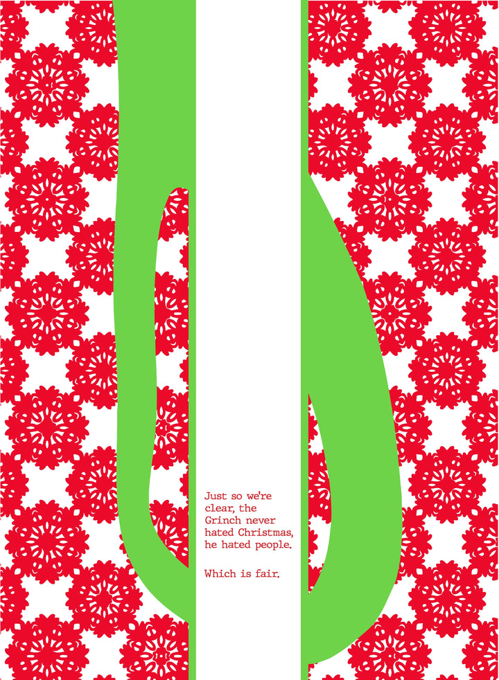 CHRISTMAS Grinch Dish Towel