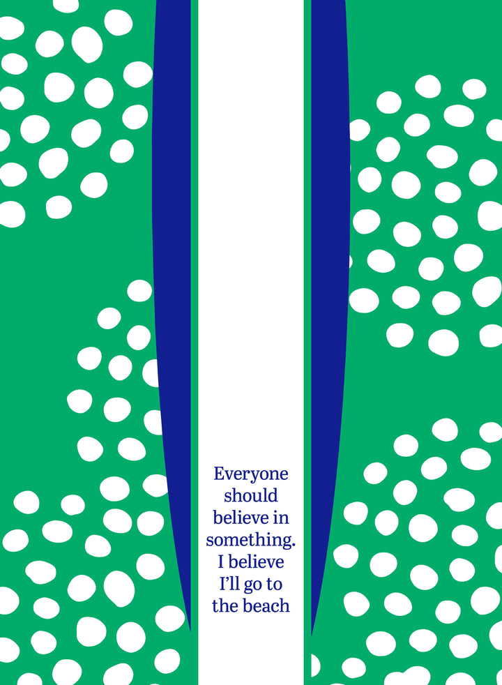 Go to Beach Dish Towel