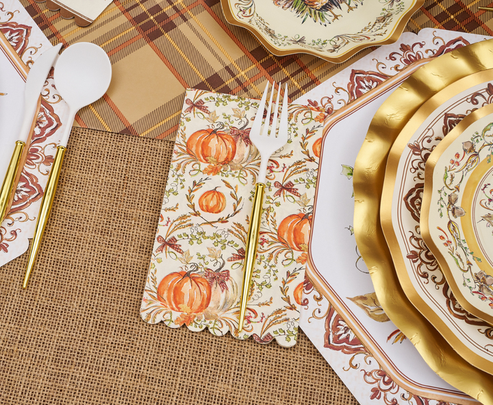 Turkey & Gourds Guest Towels/20pk