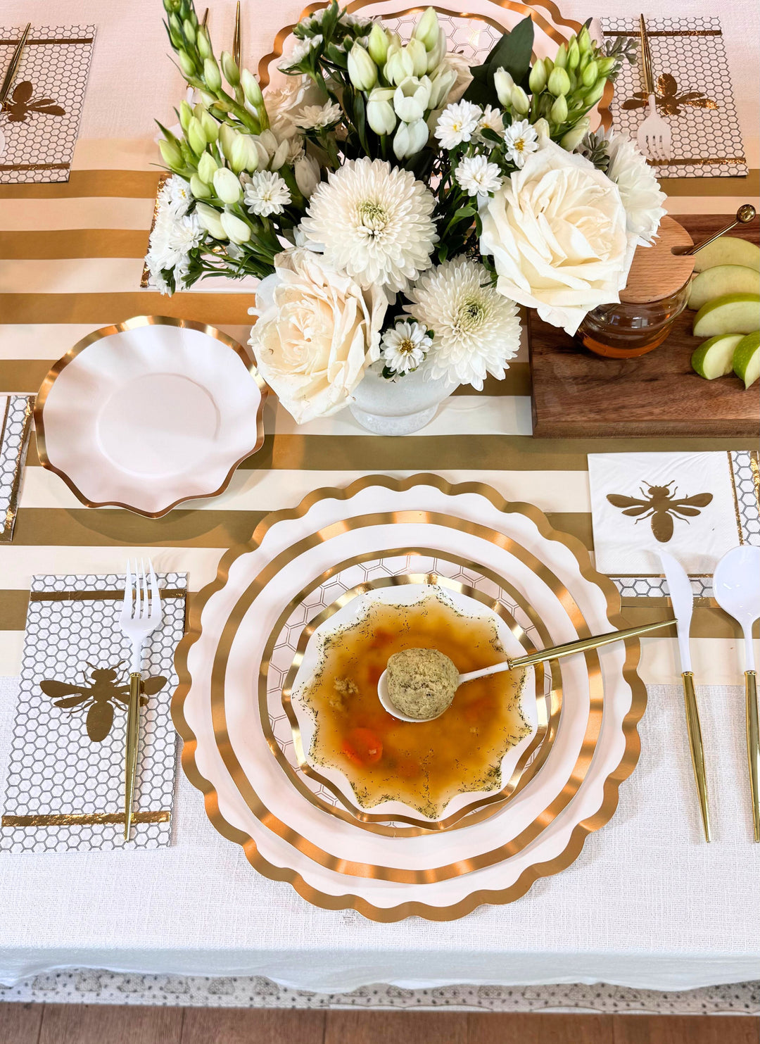 Gilded Honey Table Setting