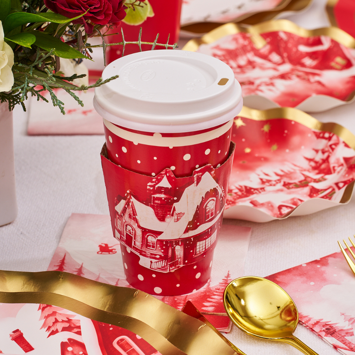 Christmas Village Table Setting