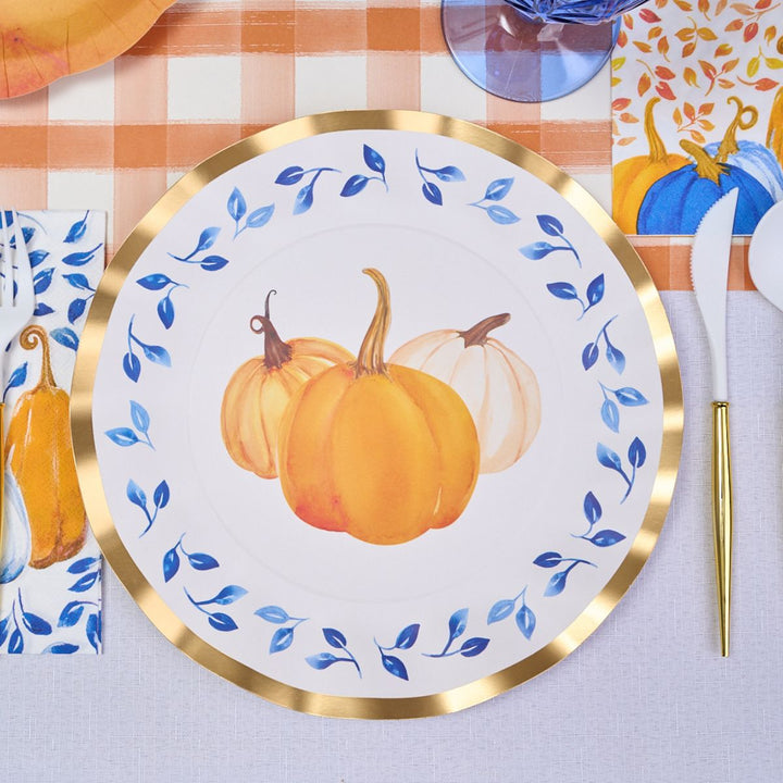Harvest Blues Table Setting
