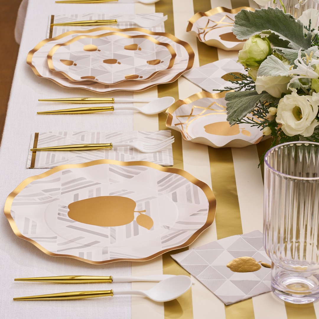 Golden Apple Table Setting