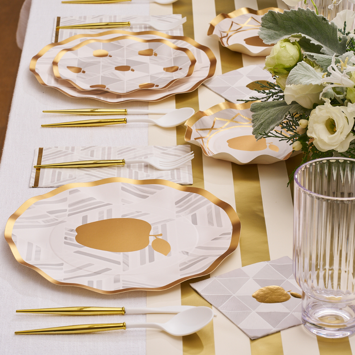Golden Apple Table Setting