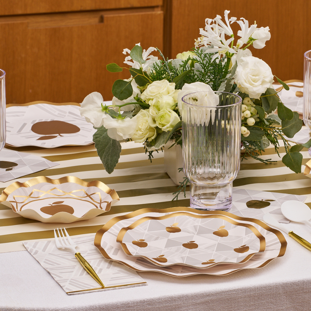 Golden Apple Table Setting