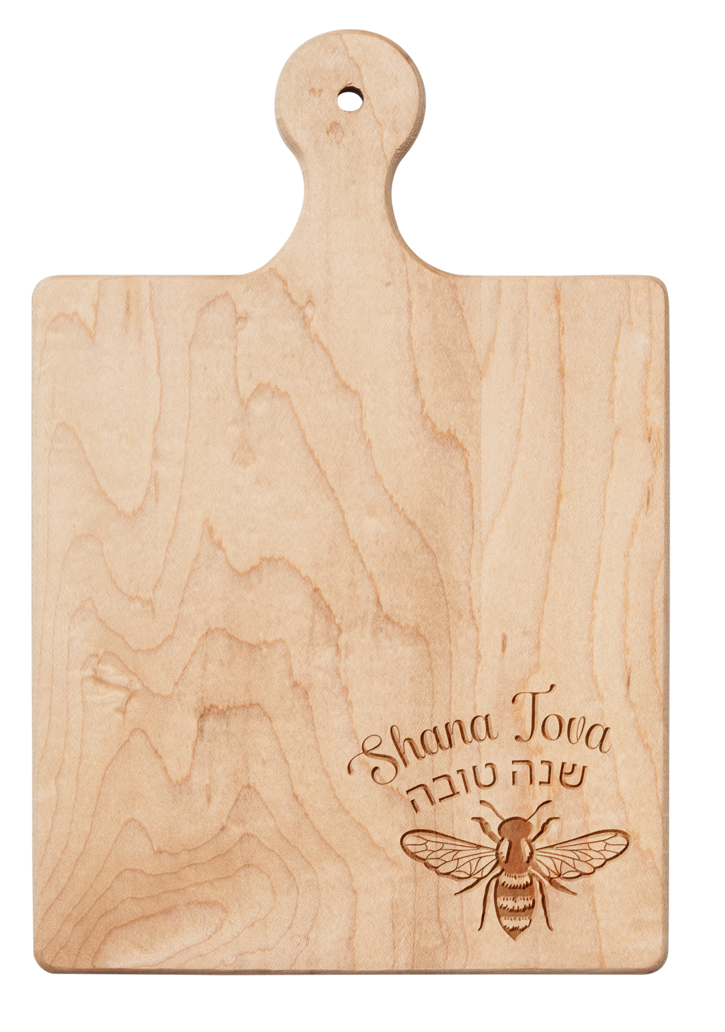 Artisan Maple Paddle Board | Honeybee Shana Tova | 9" x 6"