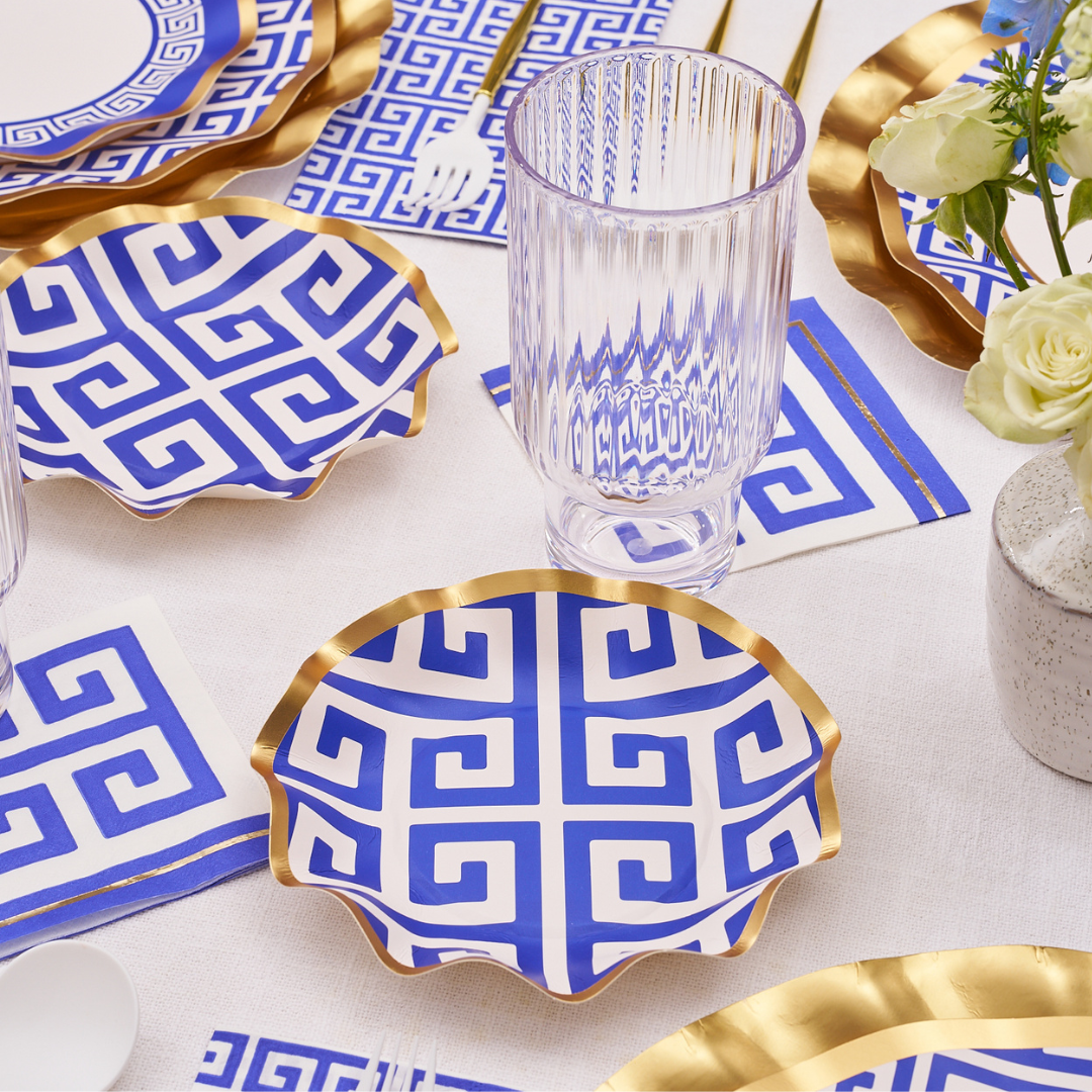 Greek Key Table Setting