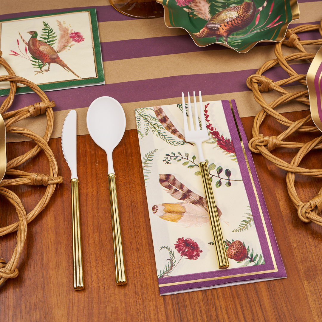 Feather Grove Table Setting