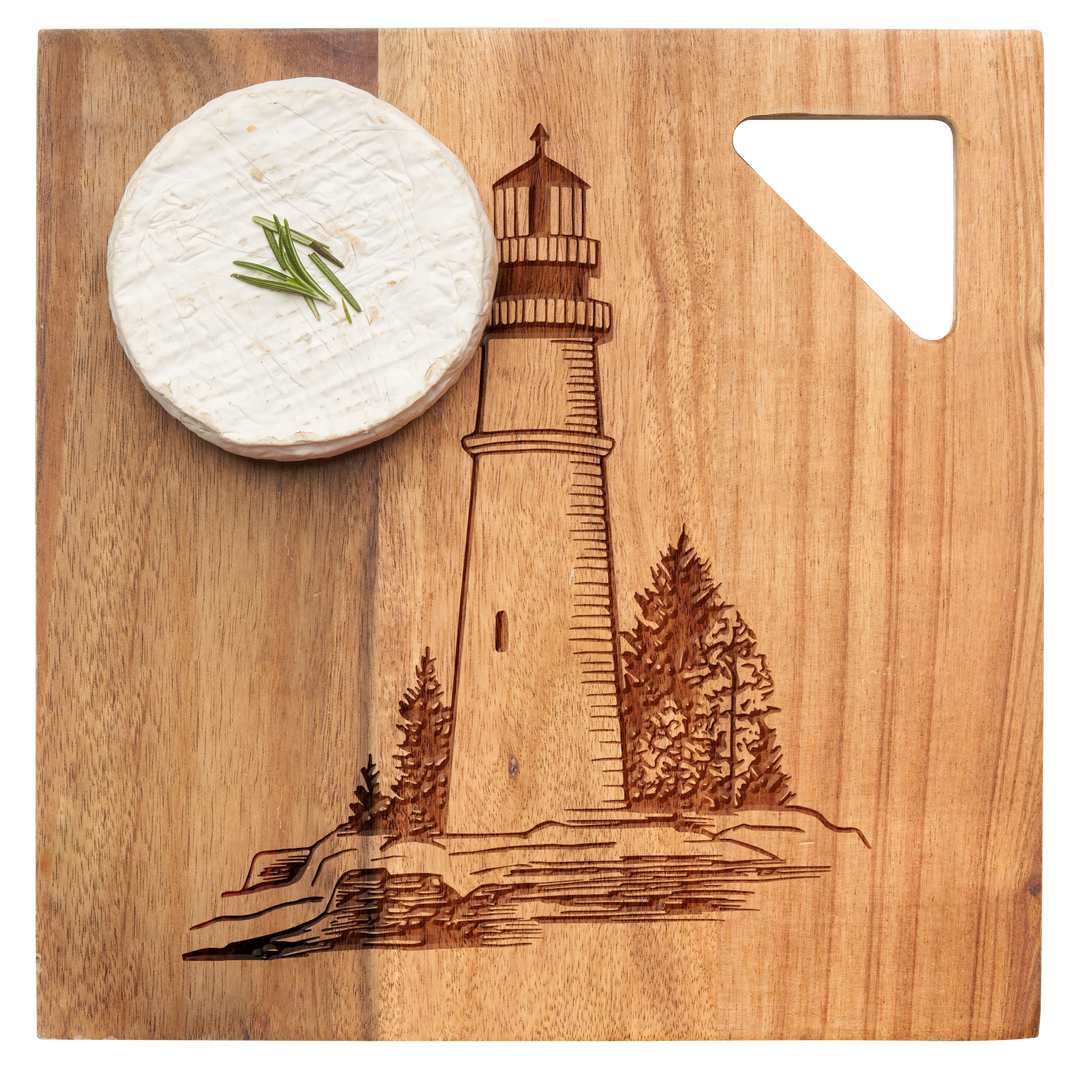 Acacia Modern Geo Square | Lighthouse | 9 x 9"