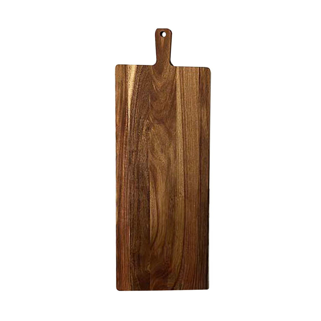 35" x 12" Acacia Wood Thick Handle Cutting Board