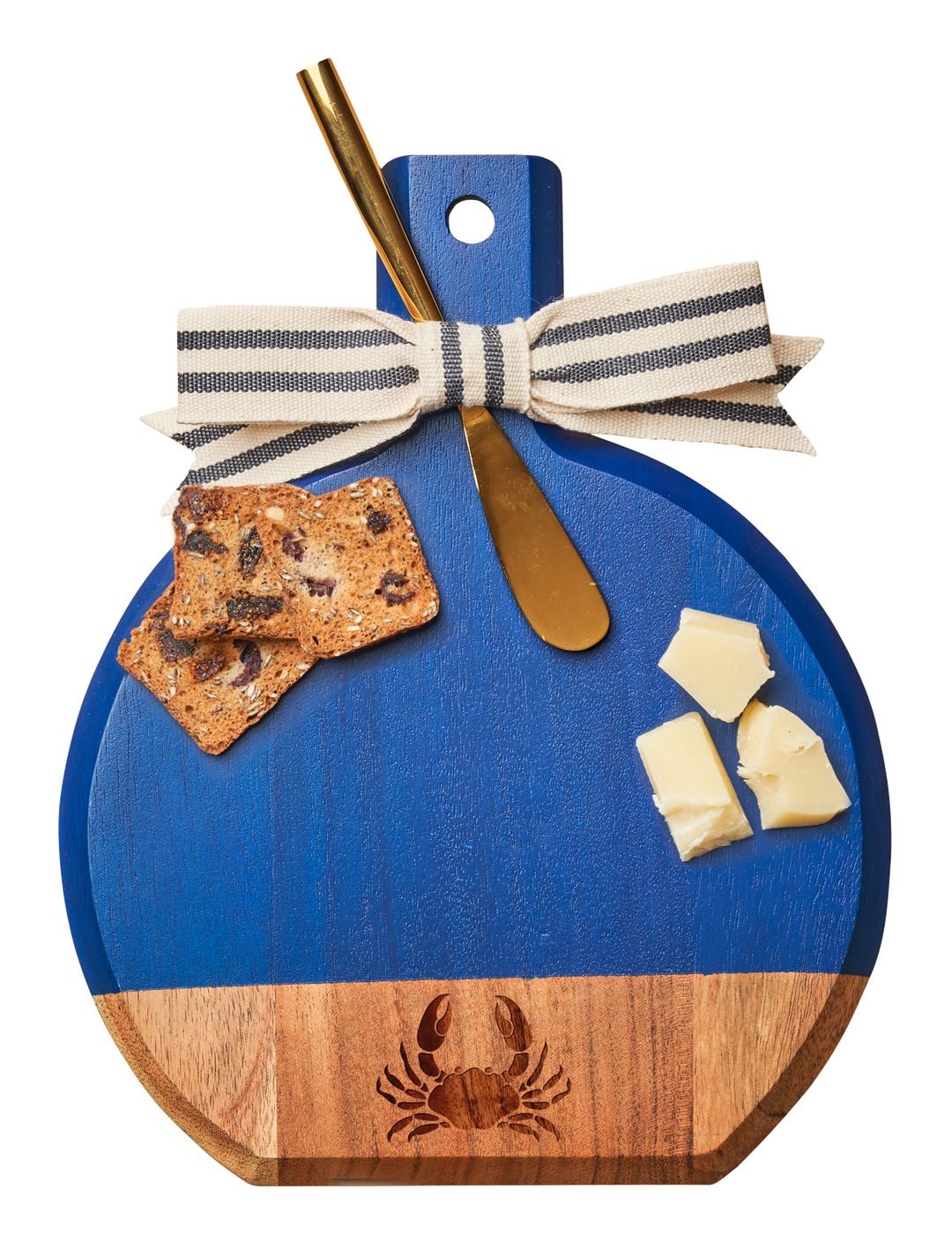 Acacia Bevel Board | Crab | 8" X 9.75" X .6"