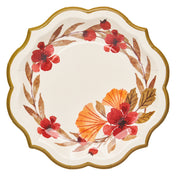 Autumn Foliage Paper Salad Plate/8pk